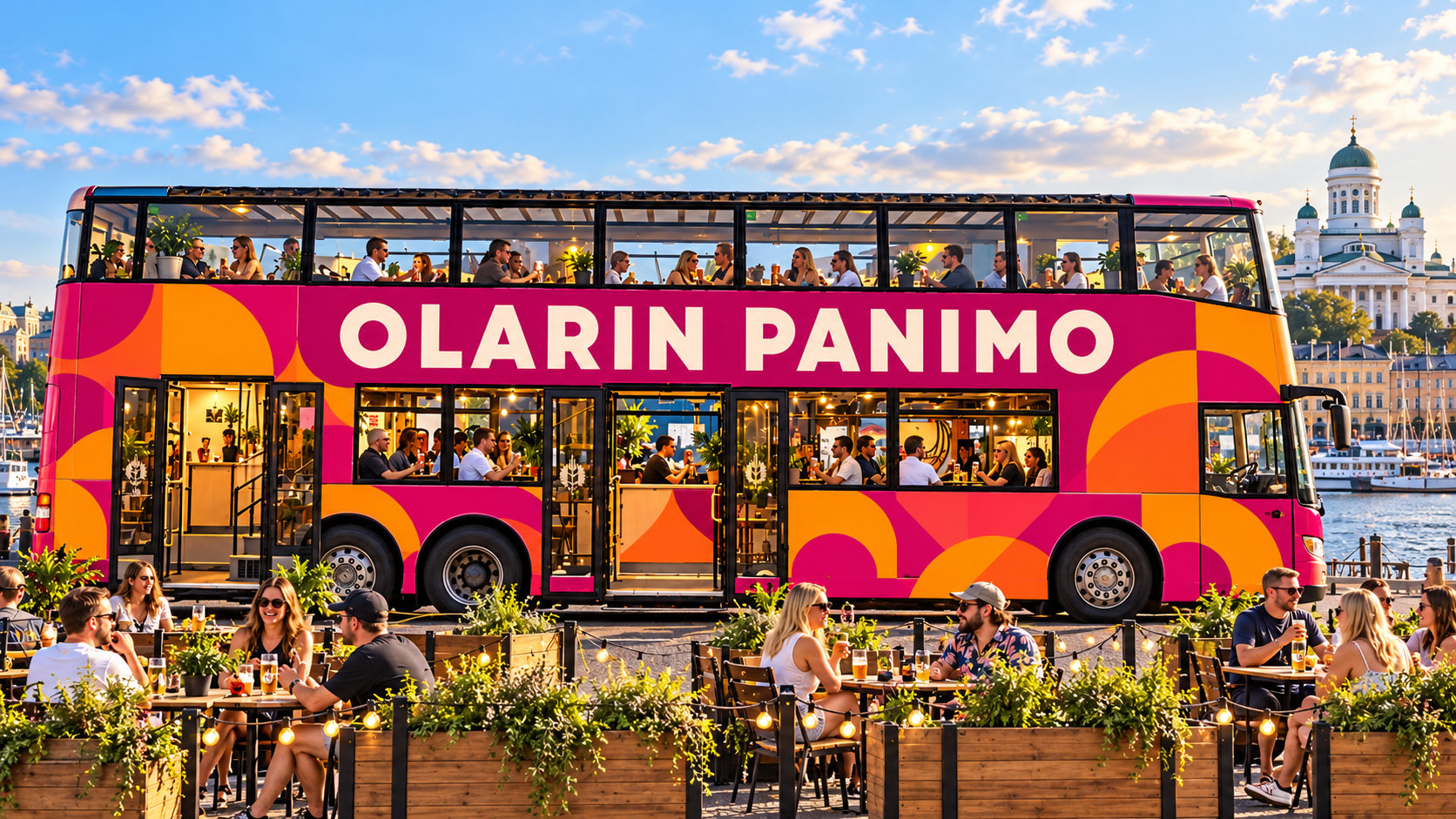 Olarin Panimon bussin värikäs havainnekuva